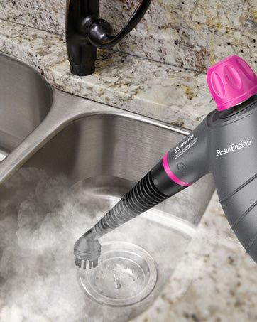 Pressurized Handheld Steam Cleaner with 10pcs Accessories and Safety Lock, Multi-Purpose Natural Steamer for Cleaning