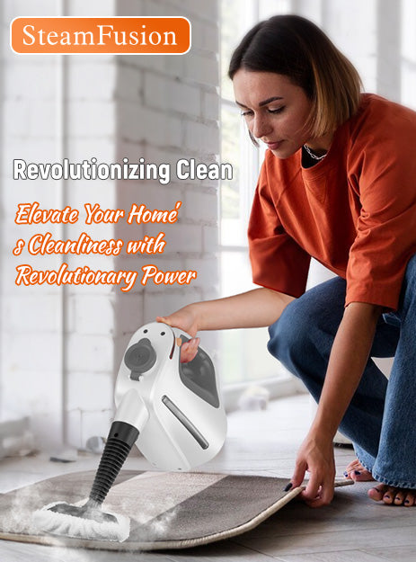 Heavy Duty Handheld Steam Cleaner for Cleaning with Lockable Steam Button&11pcs Accessories, Unlimited Water Addition for Continuous Steaming, Multi-Purpose Steamer for Cleaning Car, Grout (grey)